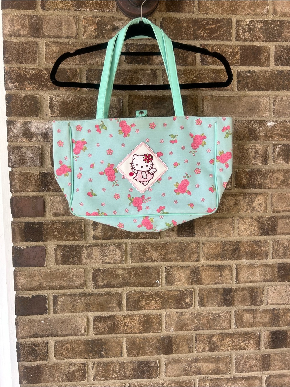 Vintage Sanrio Hello Kitty "Angel Rose" Floral Tote